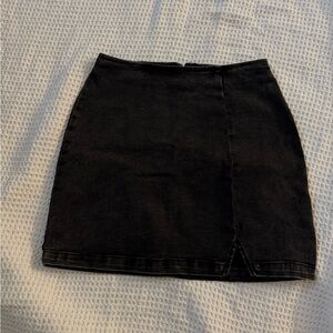 Wild Fable Black Denim Mini Skirt